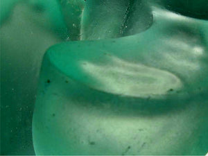 Close-up of Heart cast glass sculpture by Stephen Williams - suitable for prints on canvass or photo paper.