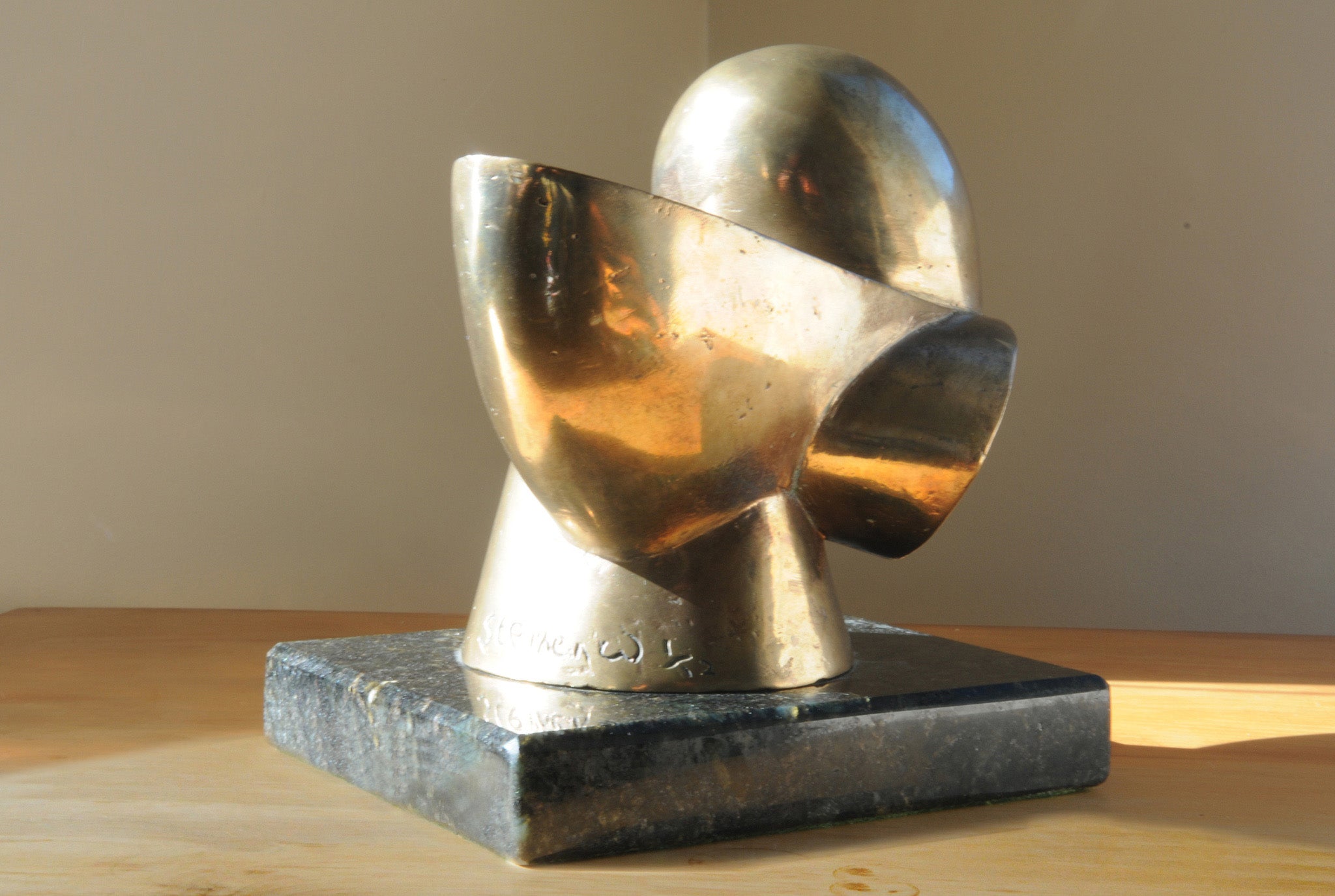 Abstract bronze sculpture for sale by Stephen Williams.