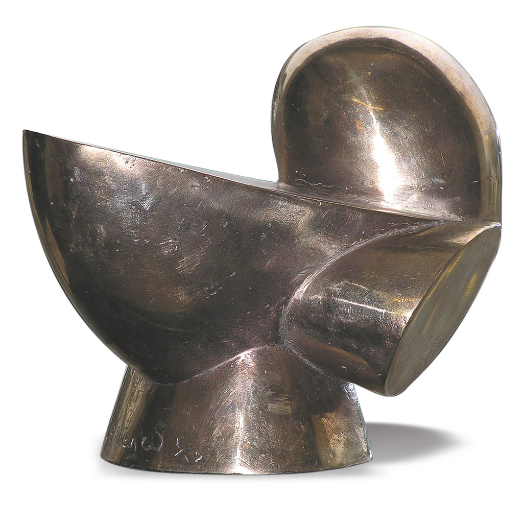Abstract minimalist bronze sculpture for sale by Stephen Williams.