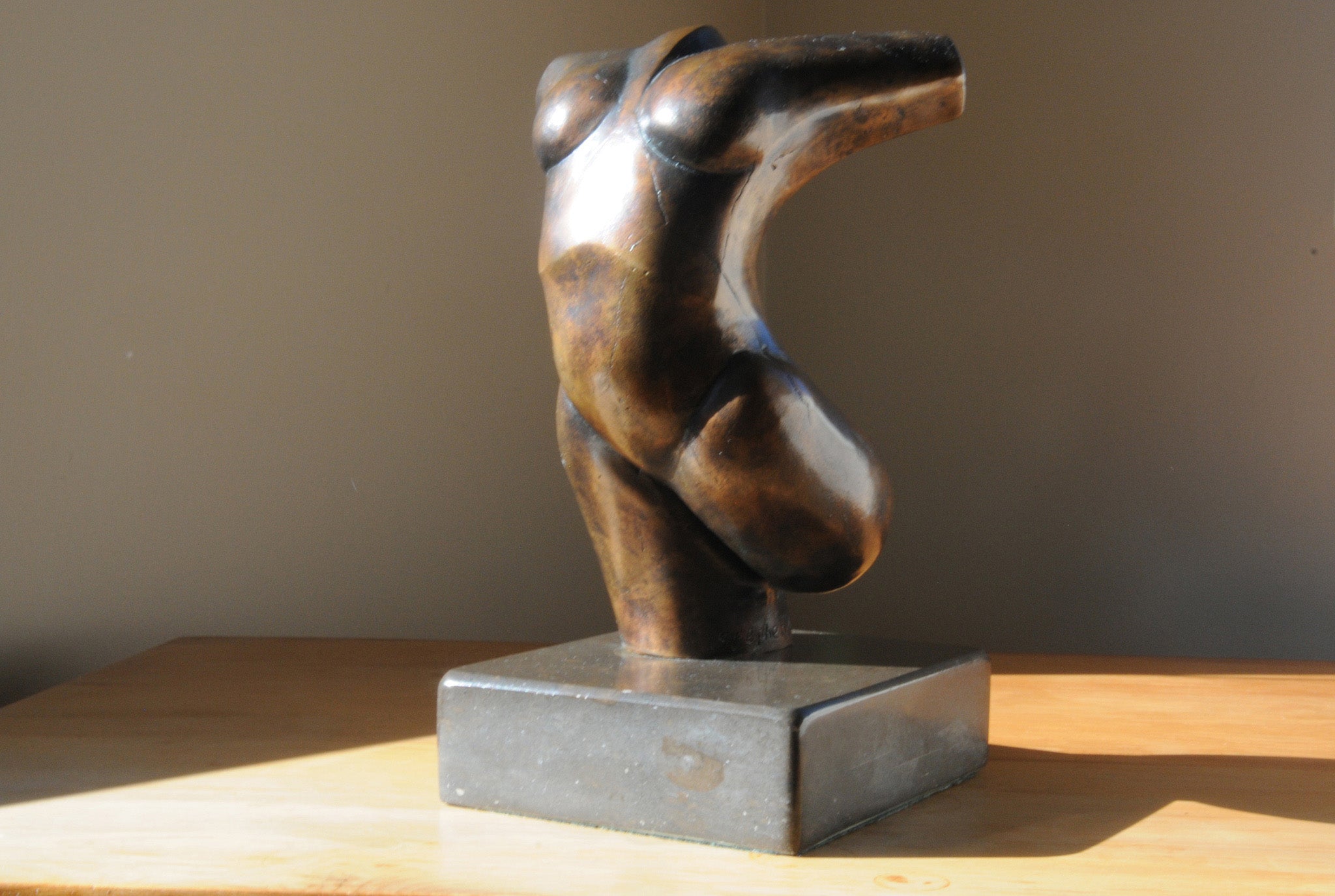 Abstract bronze figure sculpture for sale by Stephen Williams.