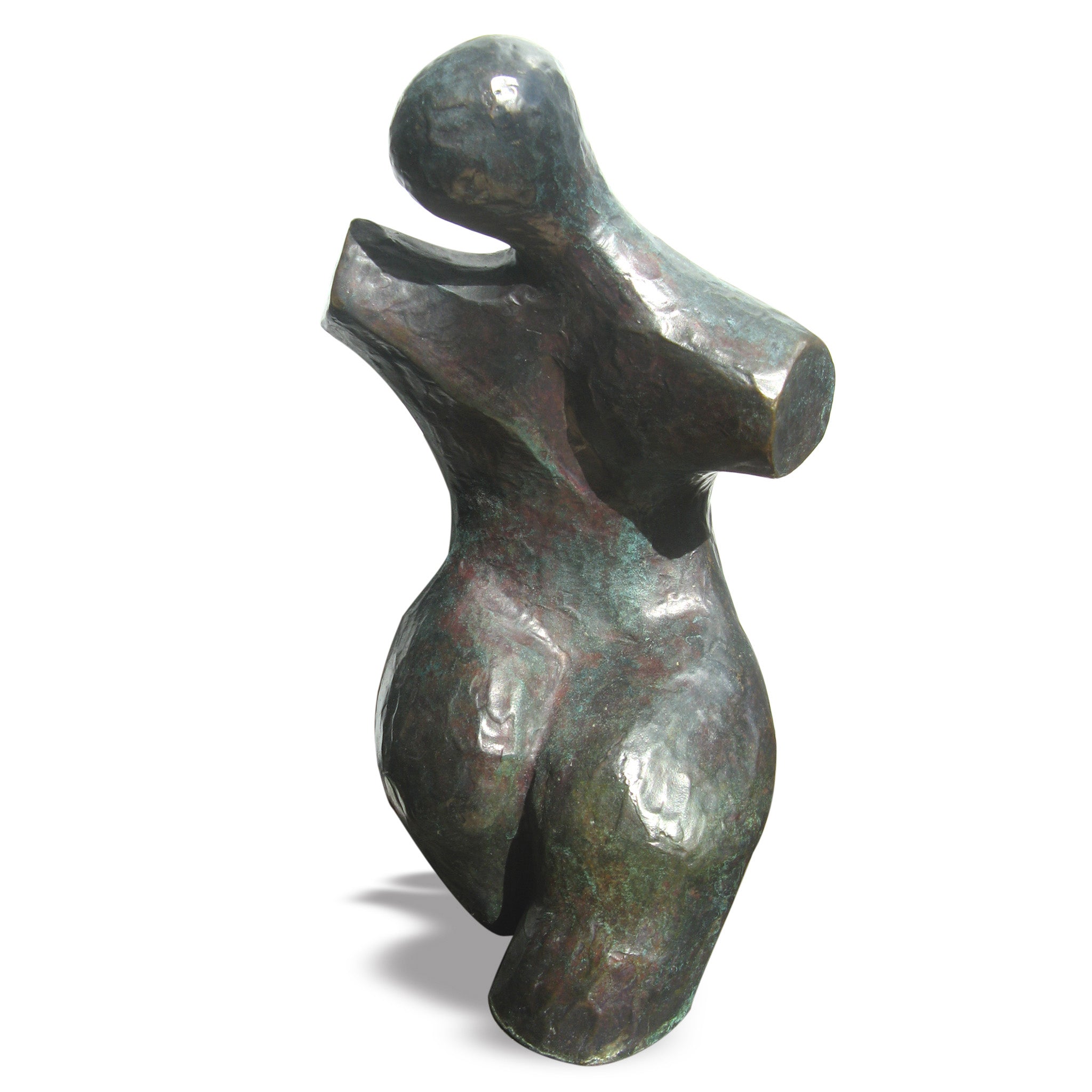 Standing female figurative bronze sculpture by Stephen Williams.