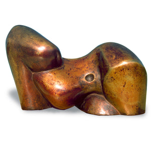 Reclining abstract figurative bronze sculpture for sale by Stephen Williams.