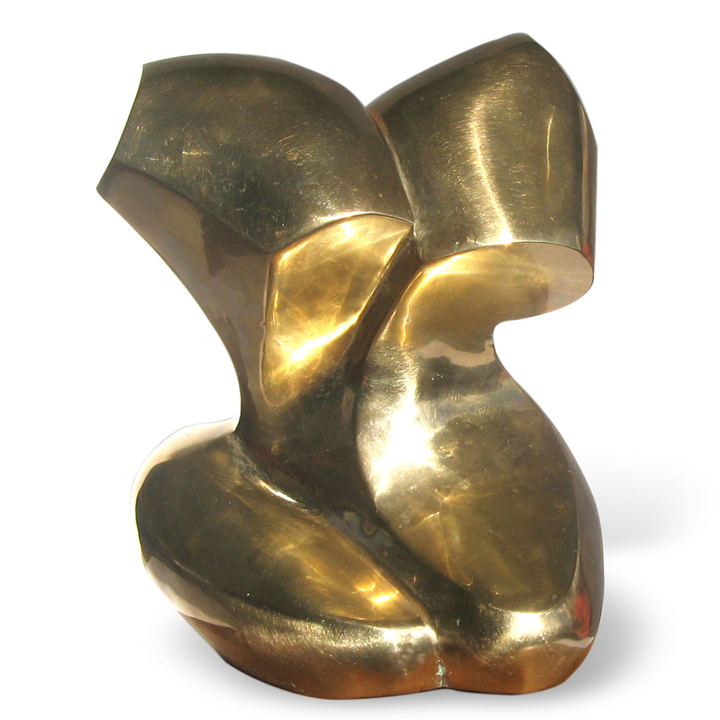 Abstract bronze sculpture by Stephen Williams