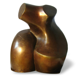 Abstract figurative bronze sculpture by Stephen Williams.