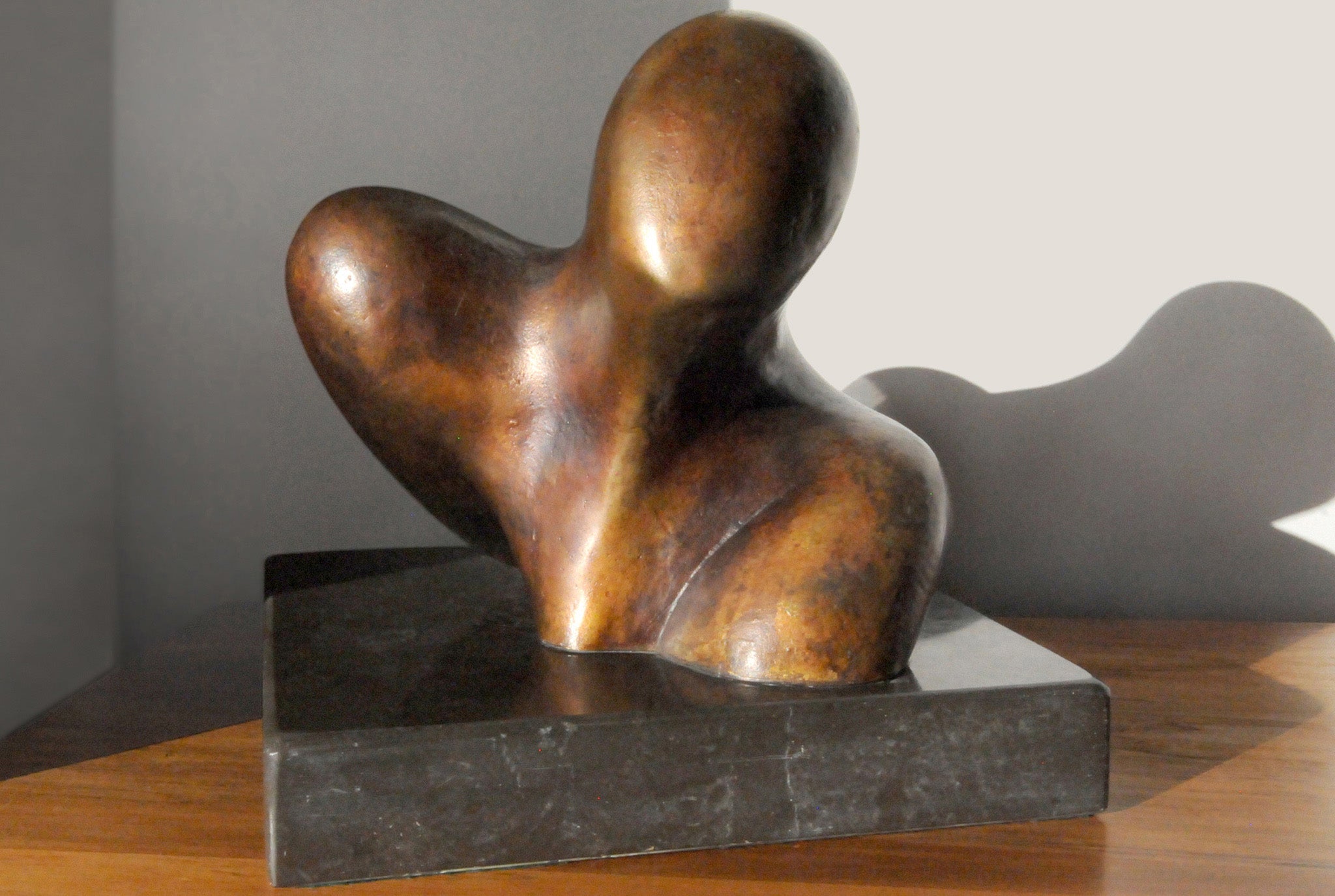 Abstract bronze sculpture for sale by Stephen Williams | New Zealand.