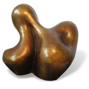 Abstract biomorphic bronze sculpture by Stephen Williams.